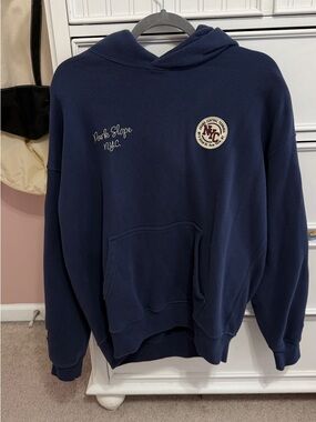 Abercrombie & Fitch Navy Park Slope NYC Essential Popover Hoodie